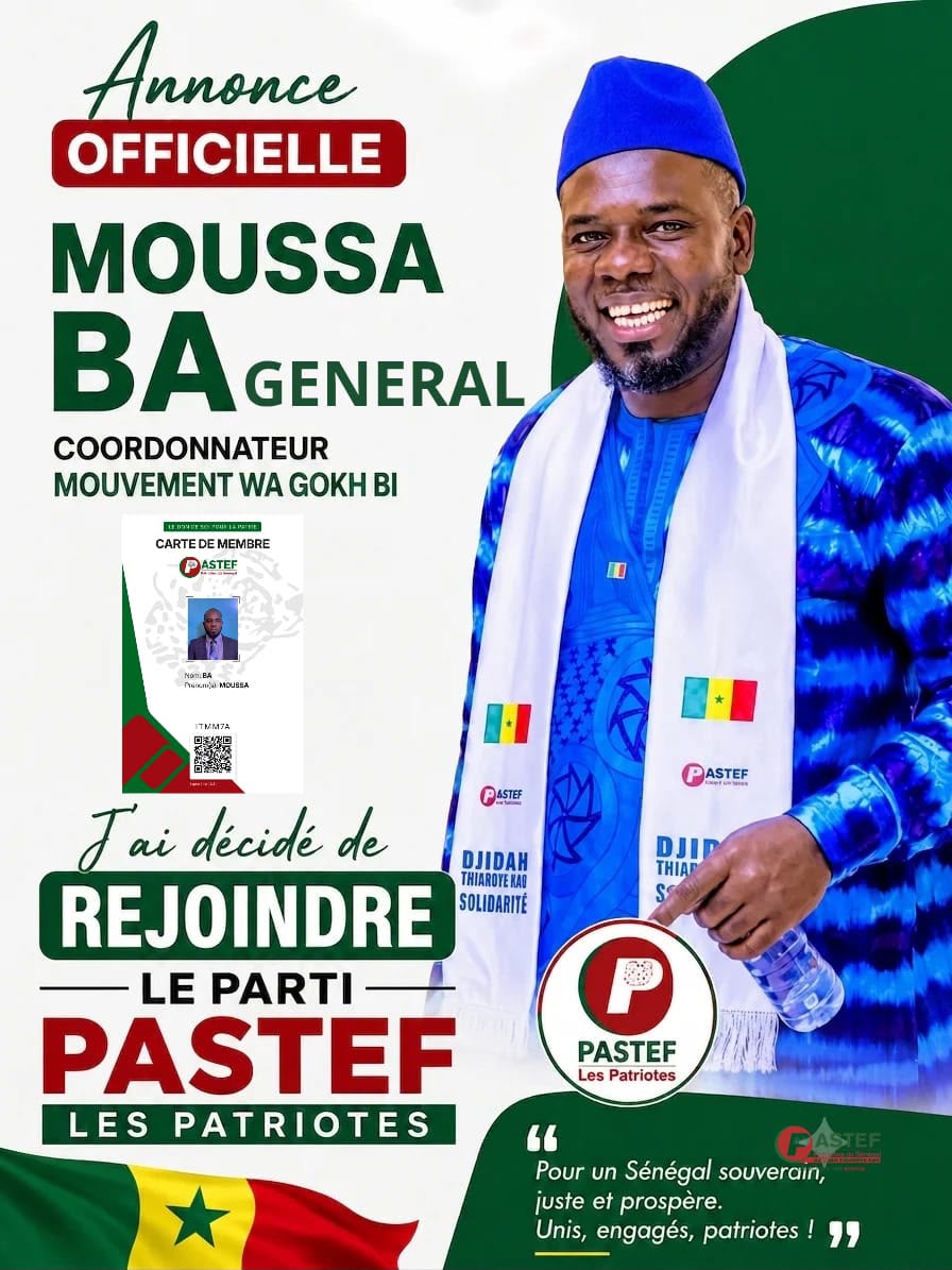 Politique à Pikine : Moussa Ba « Général » et le mouvement Wa Gokh Bi fusionnent avec PASTEF