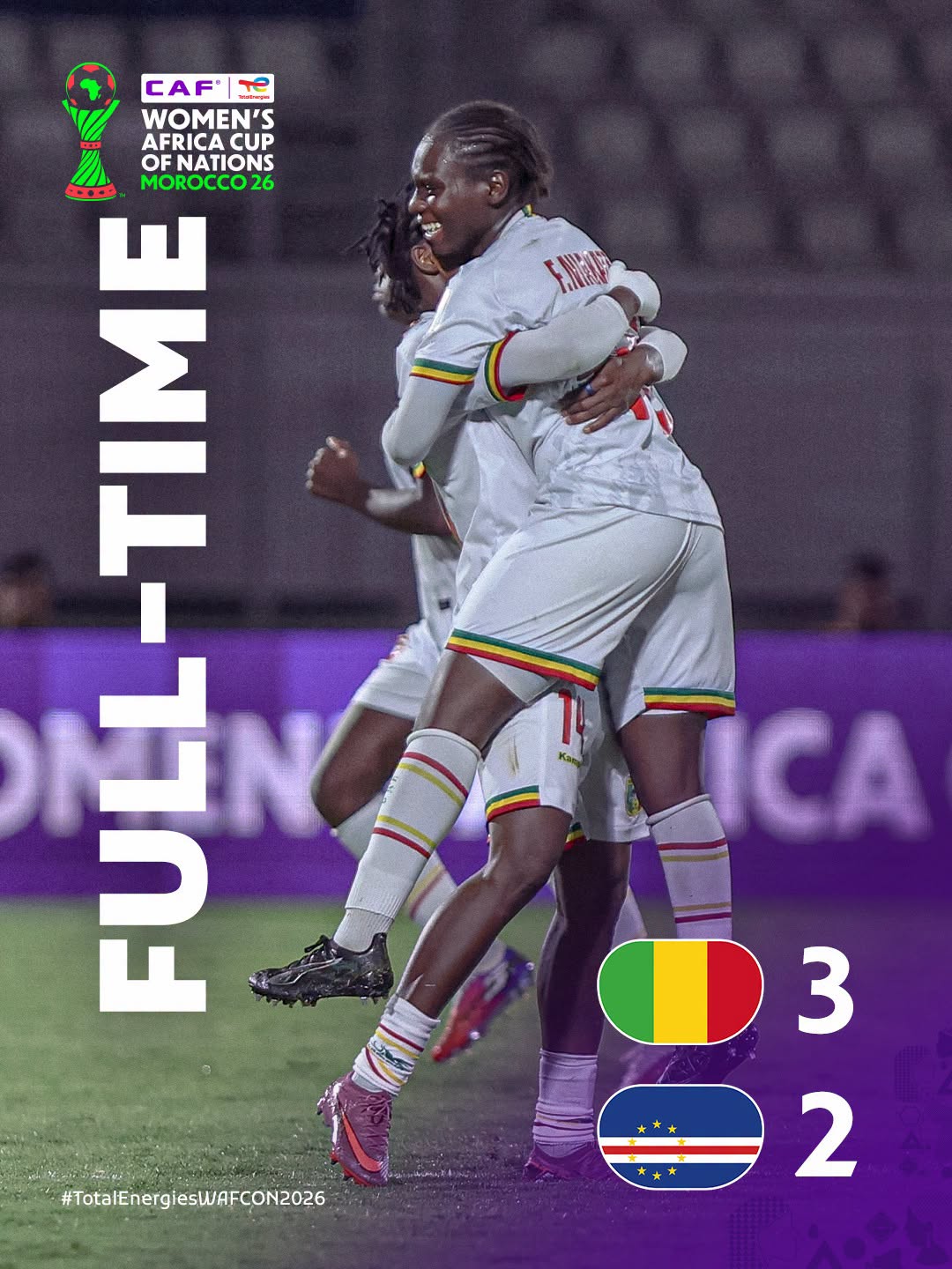 CAN féminine 2026 : le Mali s'offre le Cap-Vert et reste en course pour les quarts