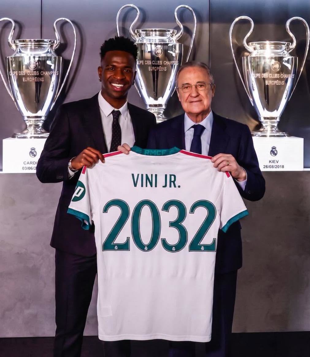 Foot : Le Real Madrid annonce la prolongation du contrat de Vinicius Jr jusqu'en 2032 