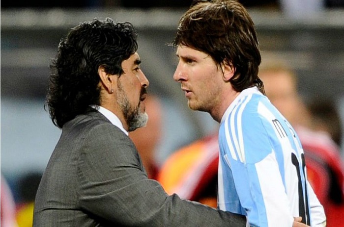 Pour Maradona, Messi est la victime
