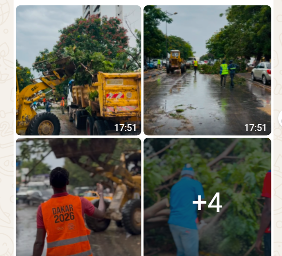 Pluies diluviennes sur la capitale : la Ville de Dakar déploie ses services techniques en urgence