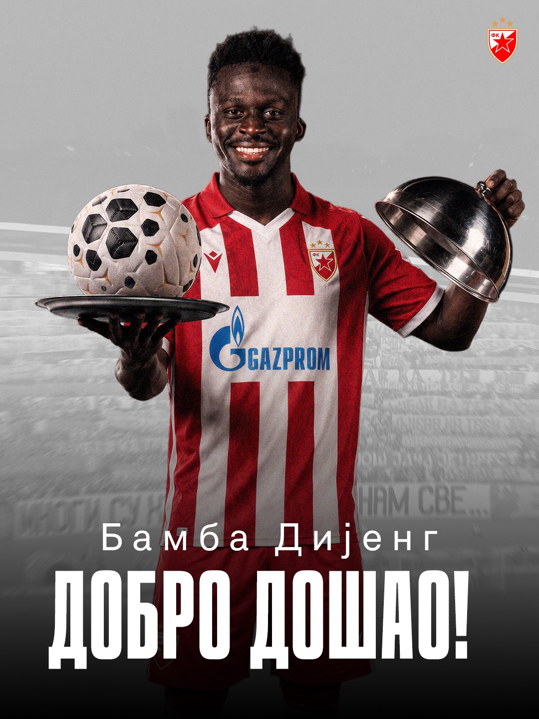 Mercato : Bamba Dieng rejoint l'Étoile Rouge de Belgrade pour deux saisons