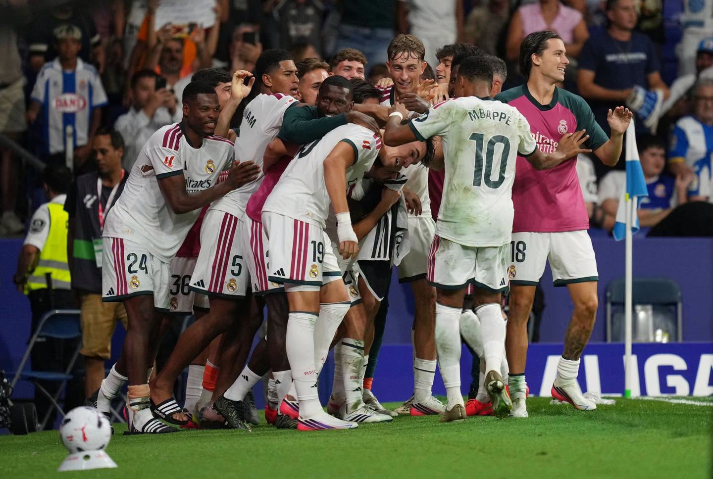 Liga : Le Real Madrid s’impose 2-1  face à l’Espanyol grâce à un but de Carlos Espi à la 90e minute