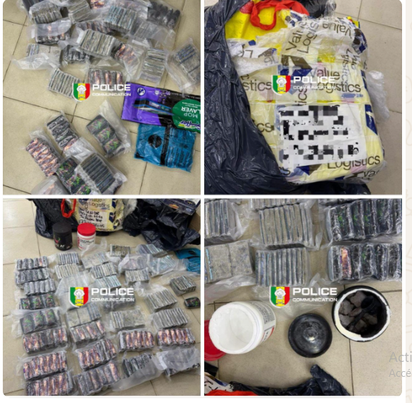 Lutte contre le narcotrafic : Saisie de plus de 10 kg de haschisch et interpellation d'une suspecte à la suite d'un colis venu des États-Unis