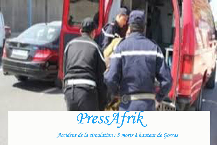 Accident de la circulation : 5 morts à hauteur de Gossas