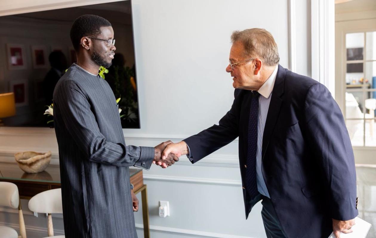 ​Washington: Bassirou Diomaye Faye échange avec le président du Groupe de la Banque mondiale