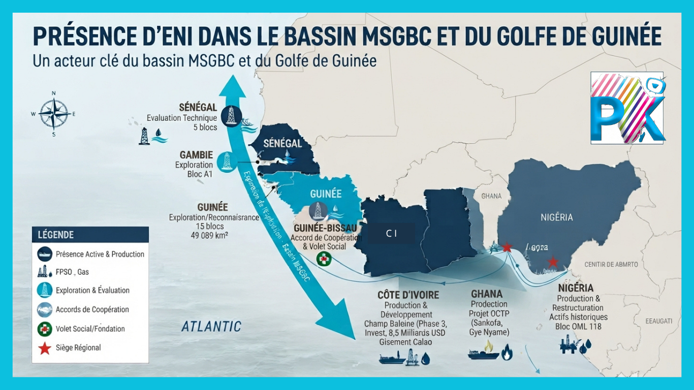 Pétrole et gaz : comment Eni redessine la carte énergétique en Afrique de l'Ouest