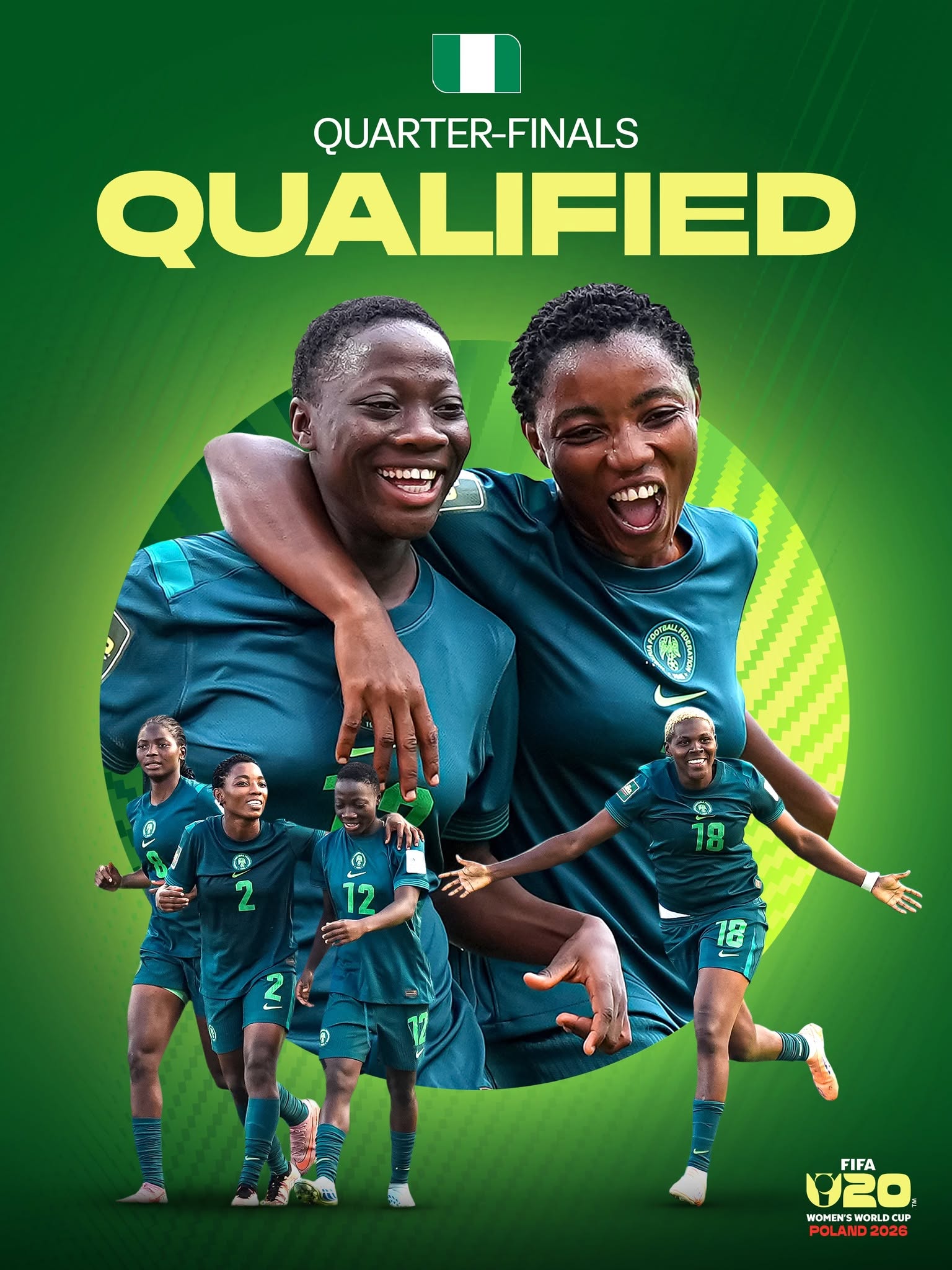 Mondial féminin U20 : le Nigéria élimine l'Angleterre et affronte la Colombie en quart de finale 