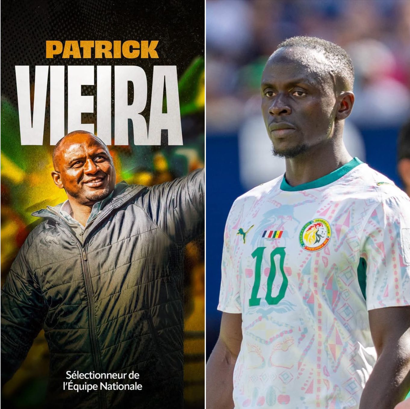 Absence de Sadio Mané en équipe nationale : Patrick Vieira donne les raisons