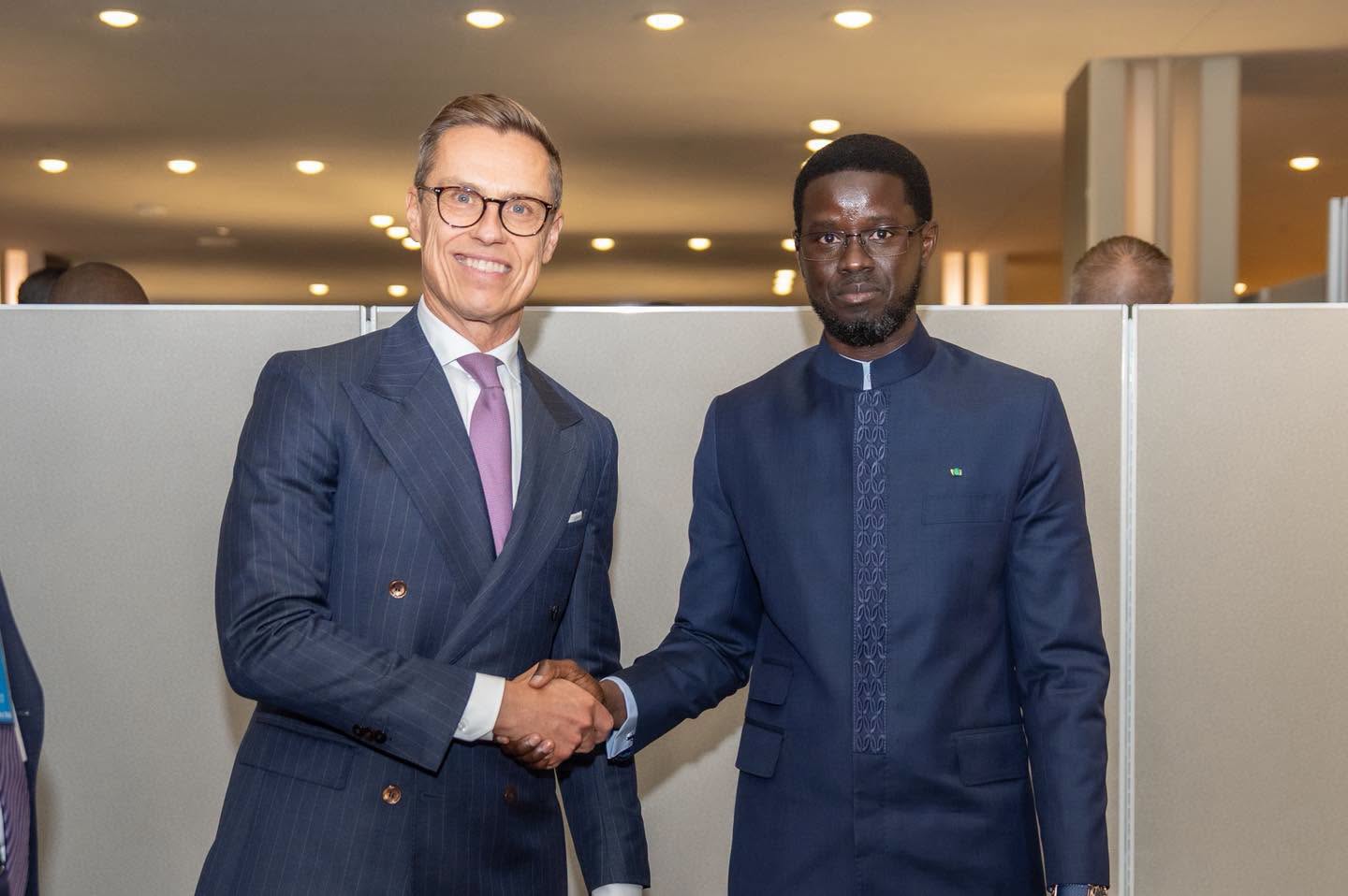 New York : Diomaye et son homologue finlandais «explorent les voies d'un renforcement» de coopération