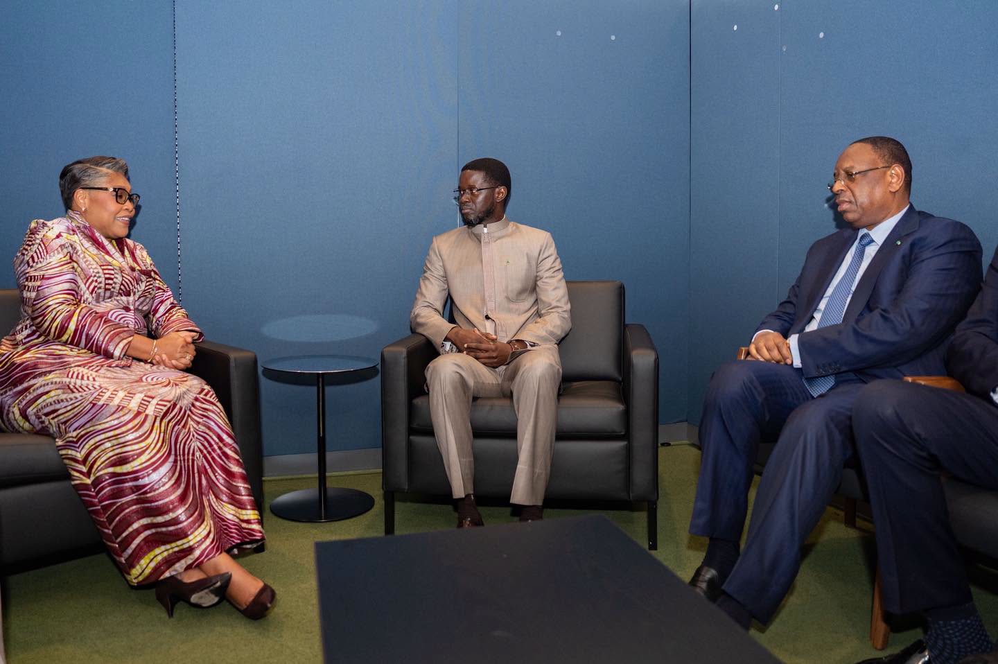 New York : Diomaye plaide la candidature de Macky Sall auprès de la Première ministre de la RDC