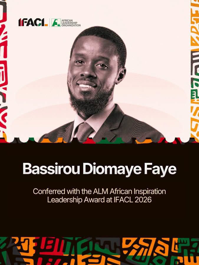New York : le Président Bassirou Diomaye Faye reçoit le Prix du leadership africain inspirant