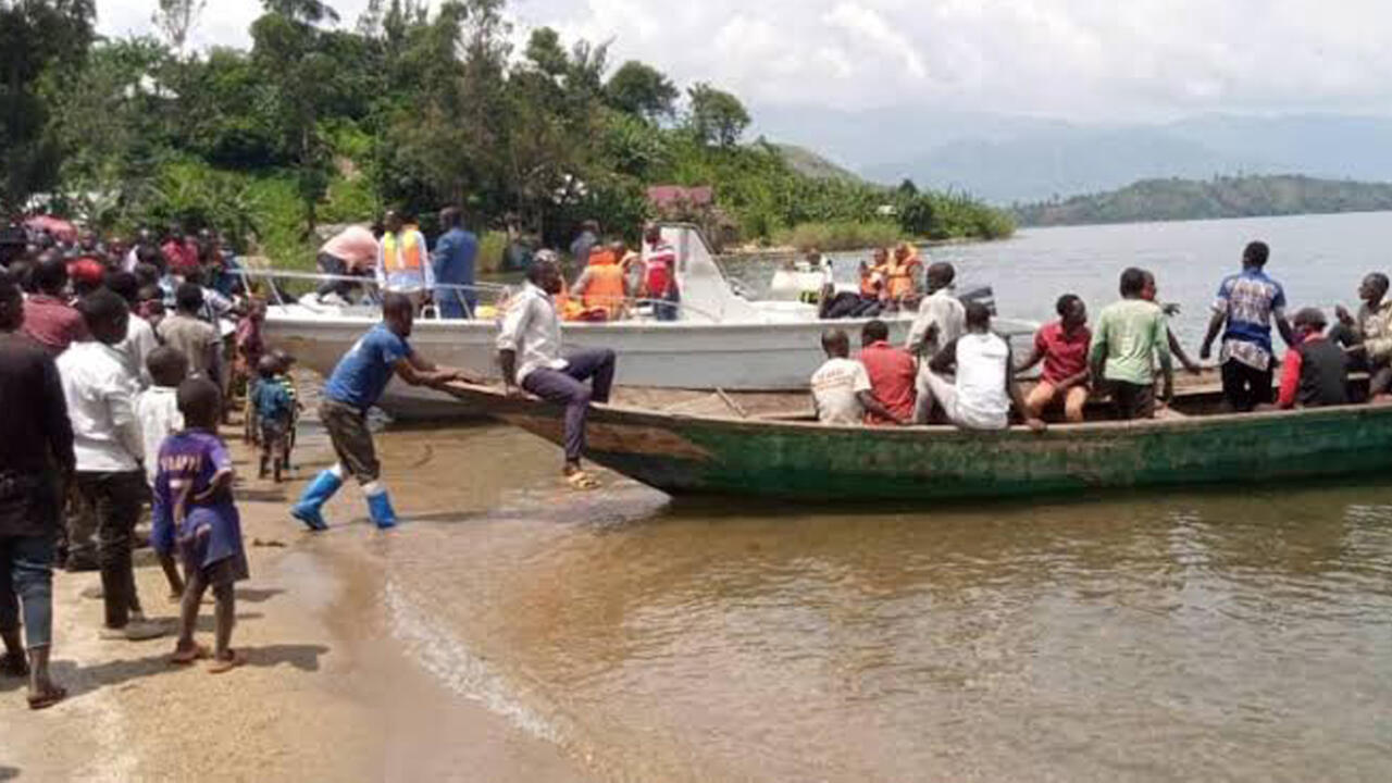 RDC: des dizaines de disparus dans le naufrage d’une embarcation sur le lac Kivu