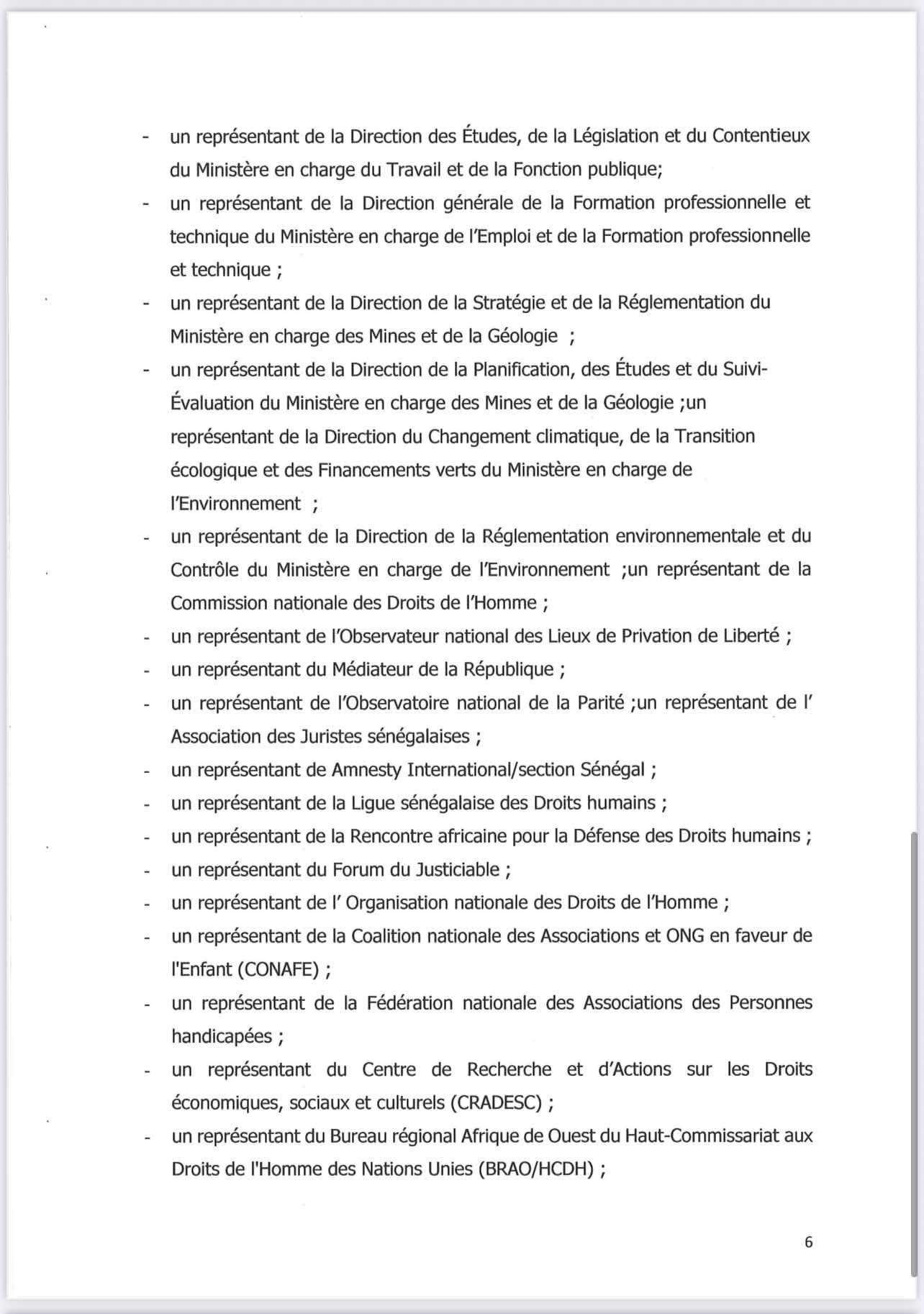 Le Sénégal met en place un Comité technique pour sa Stratégie nationale des Droits de l’Homme