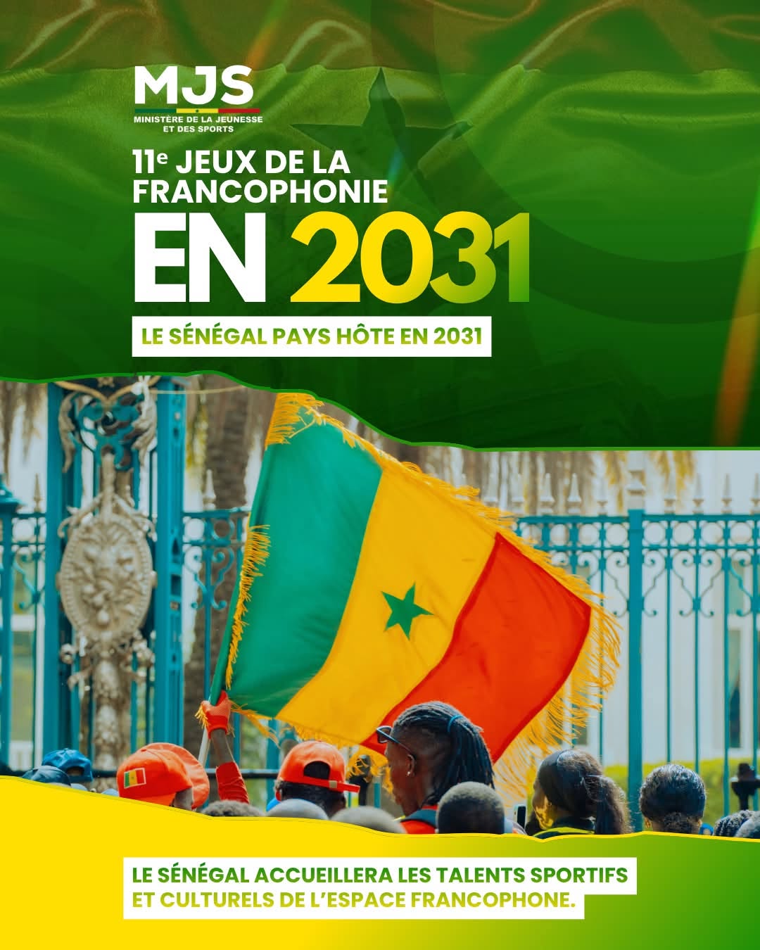 Le Sénégal hérite de l'organisation des 11es Jeux de la Francophonie en 2031