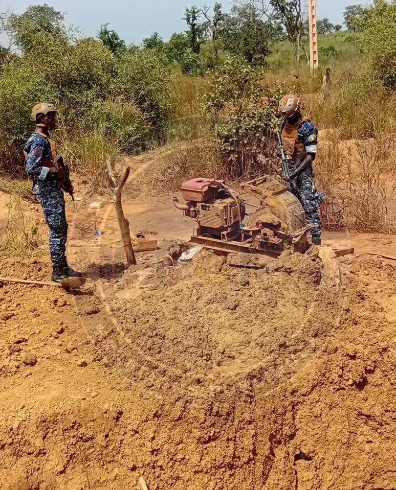 Kédougou : un site d’orpaillage démantelé près du village de Tenkoto, des matériels saisis