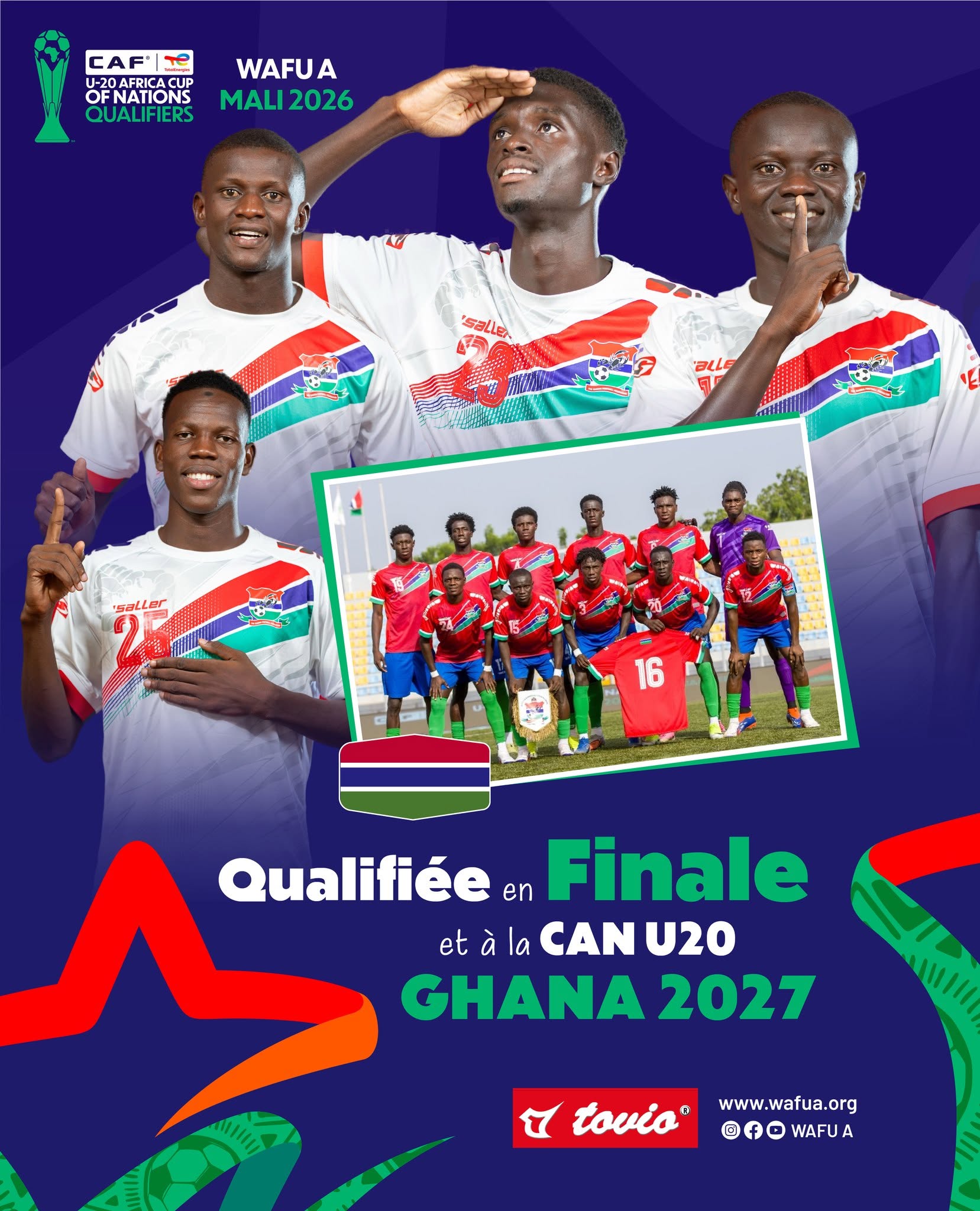 UFOA A U20 : la Gambie bat la Sierra Leone et se qualifie en finale et à la CAN U20