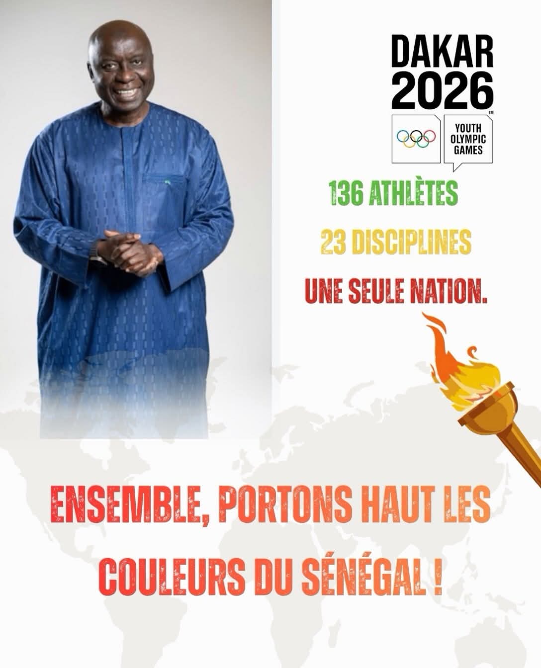 Idrissa Seck sur les JOJ 2026 : " que cet événement soit un symbole d'unité et de fierté pour tout le Sénégal"