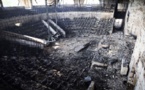 Image Gabon: l'Assemblée nationale après l'incendie 
