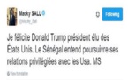 Le président Macky Sall félicite Donald Trump 