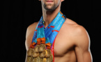 Michael Phelps en séance « photos magique » avec ses 28 médailles olympiques