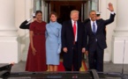 ​Investiture de Donald Trump: Donald et Melania sont arrivés à la Maison Blanche pour prendre le thé avec les Obama