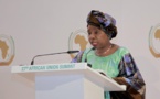 28e sommet de l’UA: à la tribune, les adieux de Nkosazana Dlamini Zuma
