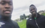  Moussa Sow, Sadio Mané et Cheikh Mbengue à l'entrainement des Lions sous un froid glacial