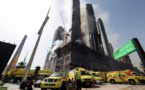EN IMAGES. Dubaï : impressionnant incendie près de la plus haute tour du monde