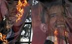 Des portraits de Barack Obama brûlés à Téhéran