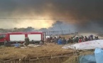 Les images du violent incendie qui ravage le Dakaa de Médina Gounass