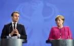 Face à Merkel, Macron appelle à "une refondation historique" de l'Europe