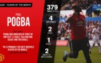 Premier League : Pogba élu joueur du mois d'août