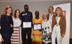 Arona Diouf et Nicole Diedhiou, lauréats de la "Bourse Ghislaine Dupont et Claude Verlon" 2017 au Sénégal