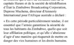 Zimbabwe: "Il est impératif que l’armée garantisse la sécurité de tous les habitants", Amnesty international