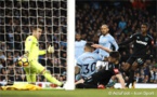 Premier League : City s'impose difficilement devant West Ham (2-1) et maintient son avance sur ManU