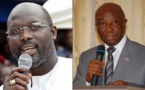 Joseph Boakai félicite George Weah