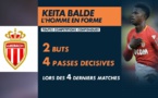 Keita Baldé, l'homme en forme du moment à Monaco : 4 matchs, 4 passes décisives, 2 buts