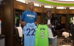 Echange de maillots entre Benjamin Mendy de Manchster City et Gorgui Sy Dieng des Timberwolves