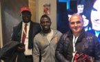 Photo : Sadio Mané avec Me Augustin Senghor à Anfield