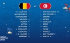 Belgique-Tunisie : les compos officielles