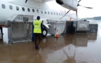 Images - L'AIBD inondée après les premières pluies à Dakar, Air Sénégal Sa enregistre des dégâts