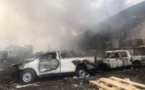 Incendie dans un entrepôt de la CENI à Kinshasa