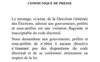 La coalition IDY 2019 dénonce une violation flagrante du Code électoral par la DGE et met en garde les préfets et...