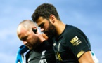 Alisson Becker absent pour plusieurs semaines à cause d’une blessure au mollet 