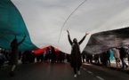 Manifestation au Maroc contre le plan de paix américain pour le Proche-Orient