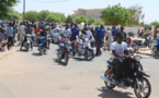 Fatick: manifestation des conducteurs de moto qui accusent la police d'avoir bastionné à mort un des leurs