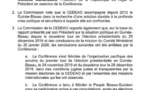 Situation électorale en Guinée-Bissau: la CEDEAO annonce des sanctions