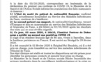 Le ministère de la Santé confirme un deuxième cas positif de Coronavirus à Dakar 