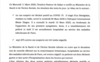 (Document)-Sénégalais testé positif au covid-19 à Touba : les précisions du ministère de la Santé